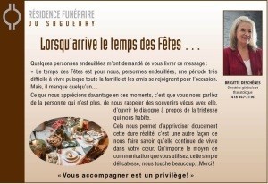 LORSQU'ARRIVE LE TEMPS DES FÊTES...